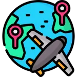 الشحن إلى جميع أنحاء العالم